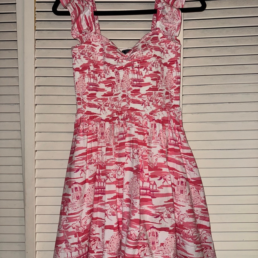 Vineyard Vines Pink and White Mini Dress